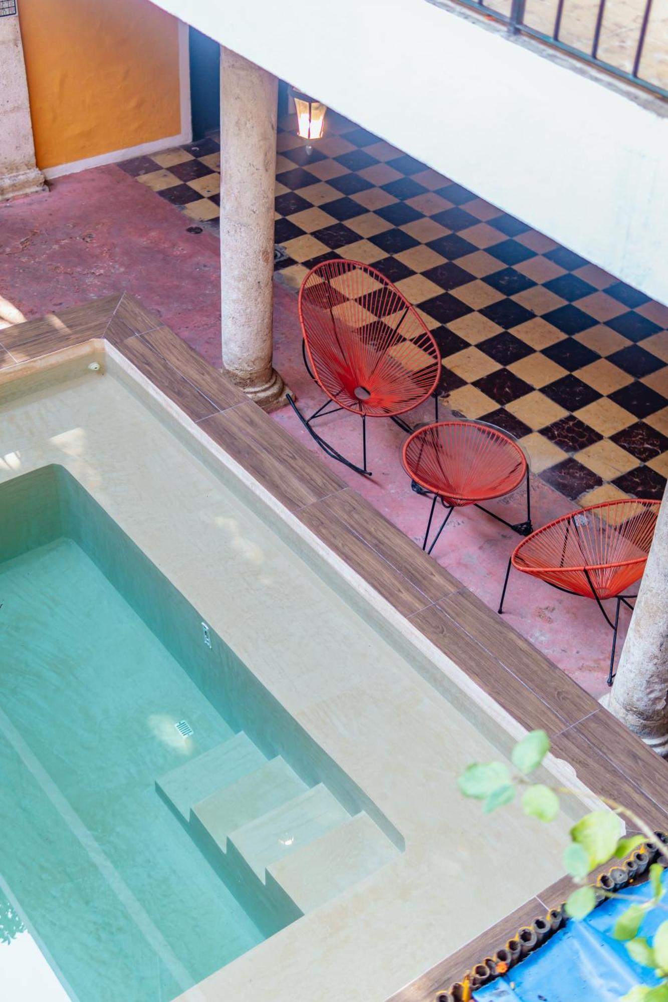 Hotel Santiago Merida Bagian luar foto