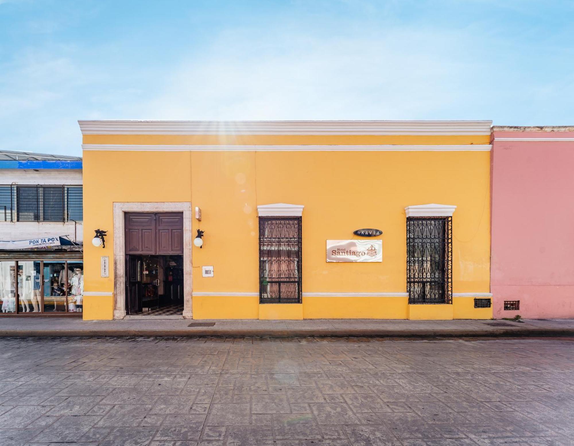 Hotel Santiago Merida Bagian luar foto